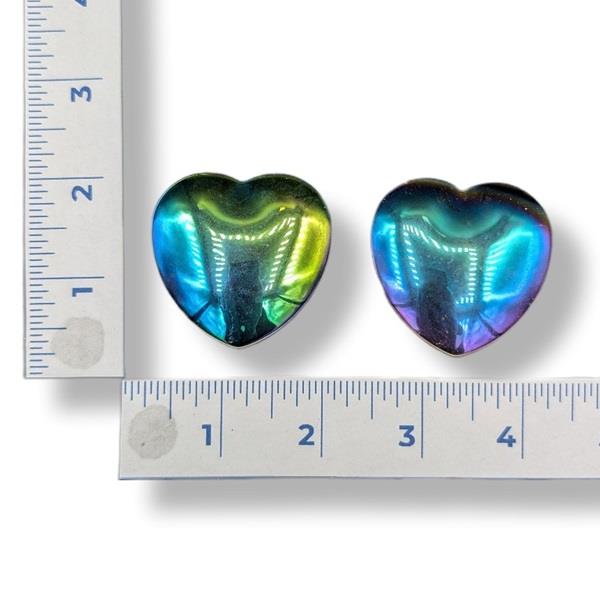 Rainbow Hematite Heart 60g Approximate