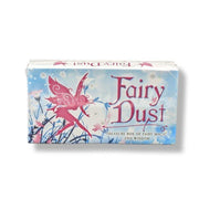 Box of Fairy Dust with a fairy design on a white background