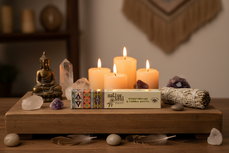 Green Tree Incense Sweetgrass Yerba Santa 15g Approximate