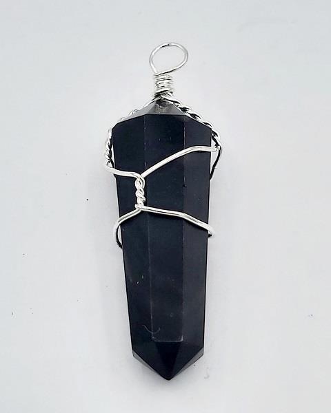 Pendant Black Onyx Point Wired