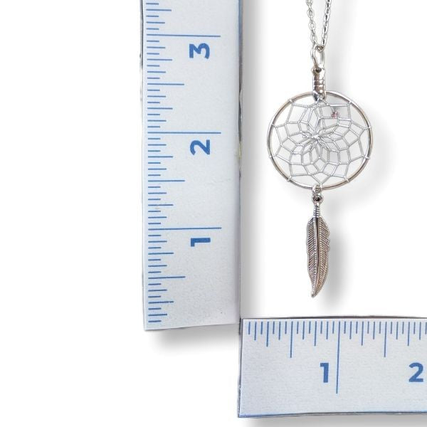 Necklace Dreamcatcher Metal Feather