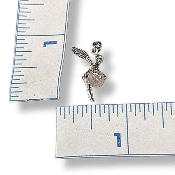 Pendant Rose Quartz Fairy Sterling Silver