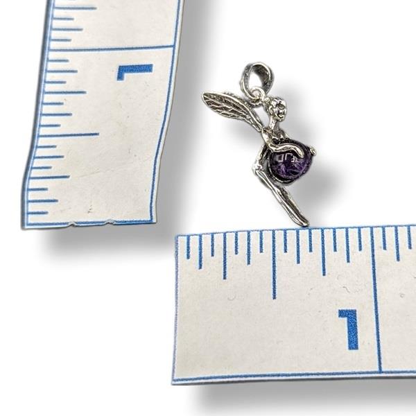 Pendant Amethyst Fairy Sterling Silver