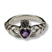 Ring Cladaugh Marcasite Amethyst Silver | Earthworks