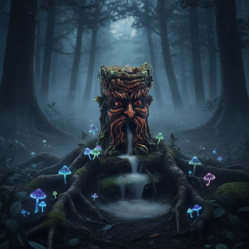 Backflow Incense Burner Tree man