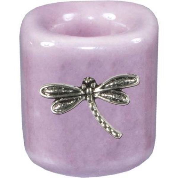 Mini Candle Holder Lavender Dragonfly