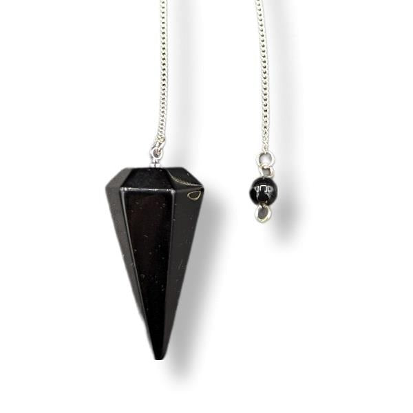 Pendulum Black Striped Agate
