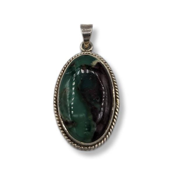 Pendant Chrysoprase Sterling Silver