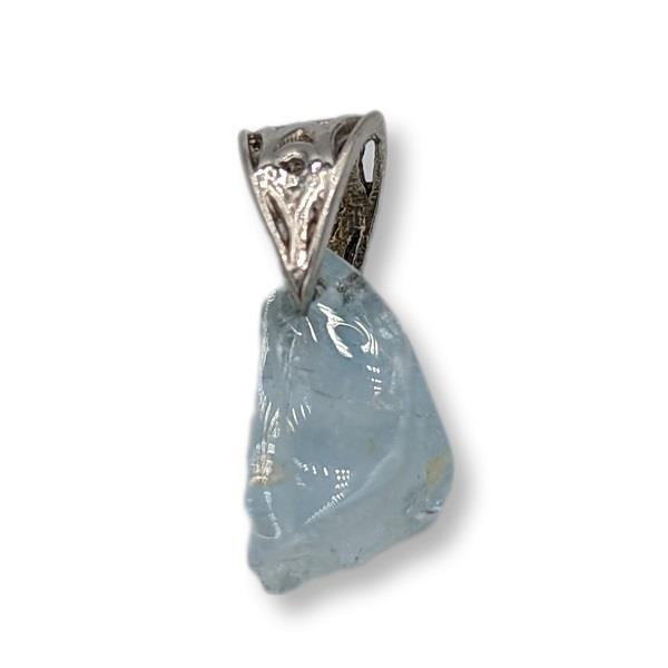 Pendant Blue Topaz Sterling Silver Bail