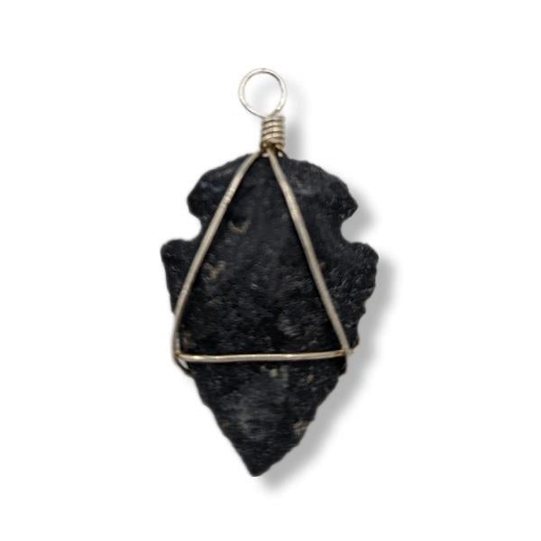 Pendant Black Onyx Arrowhead
