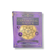 Purple book titled 'Llewellyn's Complete Book of Ceremonial Magick' on a white background