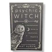 Book titled 'Psychic Witch' with an owl illustration on a white background