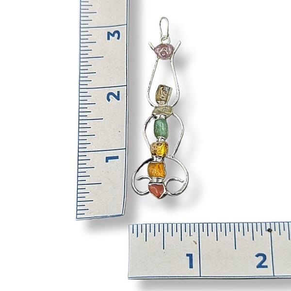 Pendant Asana Yogi with Chakras