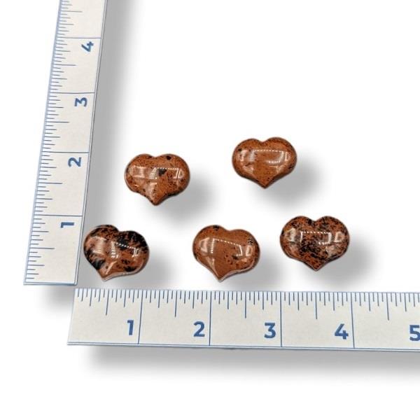 Mahogany Obsidian Heart Mini