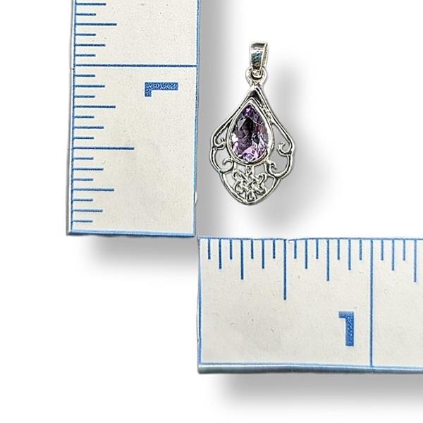 Pendant Amethyst Celtic Sterling Silver