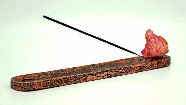 Incense Burner Aura Quartz Rose