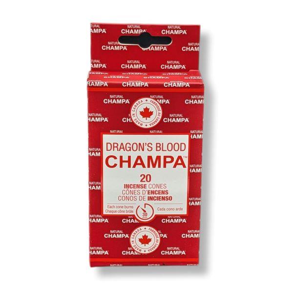 Champa Incense Dragon's Blood Cones 20pk