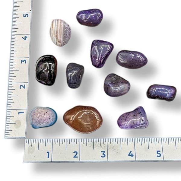 Dyed Purple Agate Tumbled