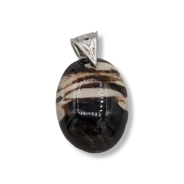Pendant Peanut Jasper Sterling Silver