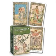 Harmonious Tarot cards with a box on a white background