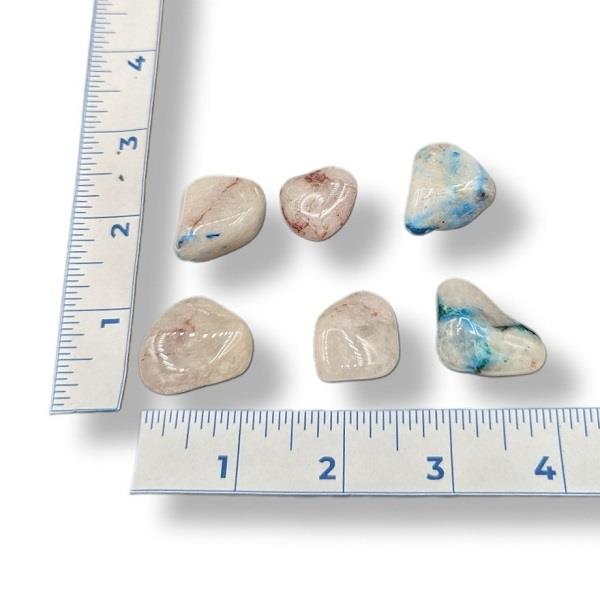 Shattuckite in Quartz Tumbled