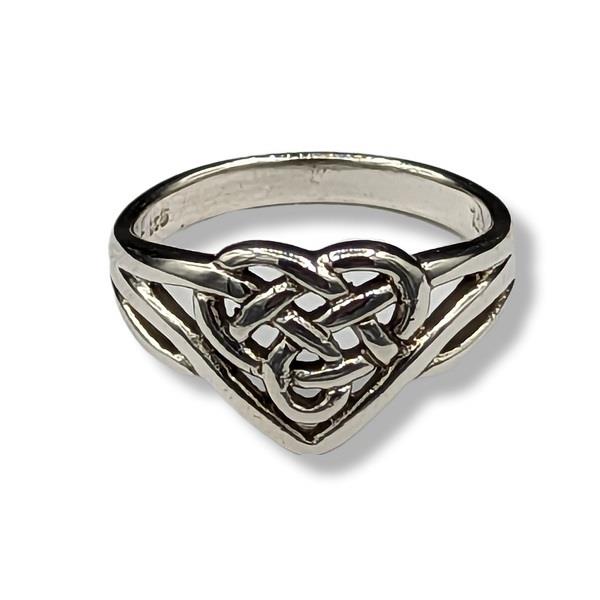 Ring Celtic Heart Sterling Silver | Earthworks 