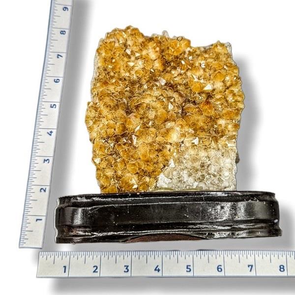 Citrine Cluster on Wood Base 1892g Approximate