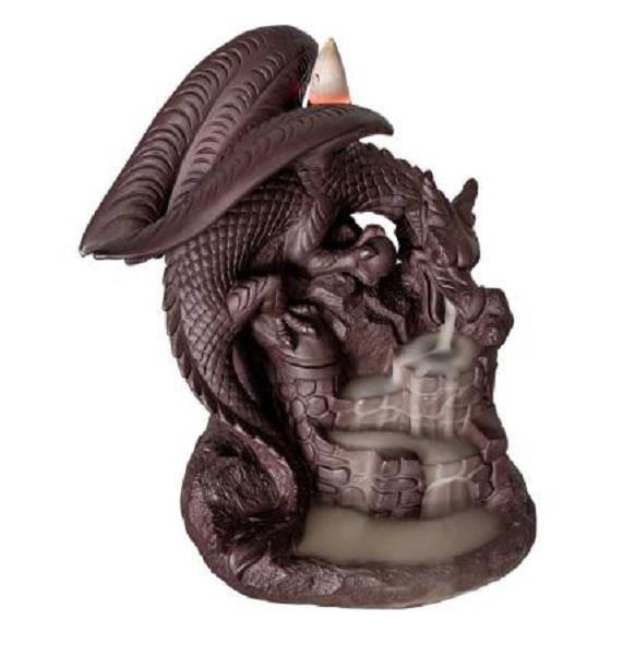 Backflow Incense Burner Dragon Castle