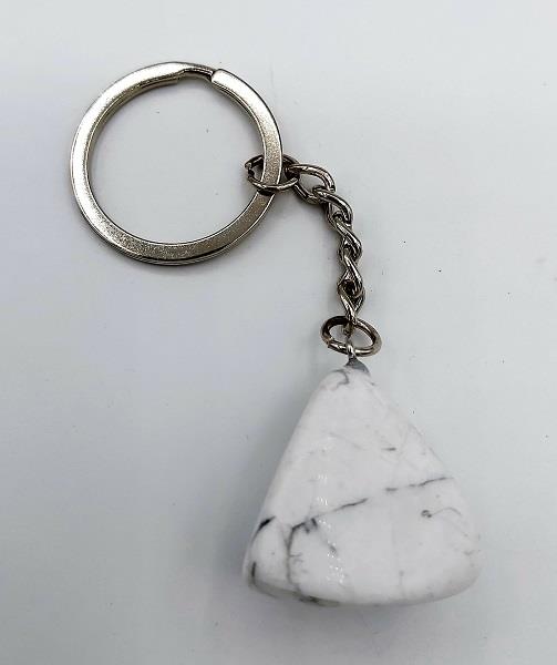 Howlite Keychain