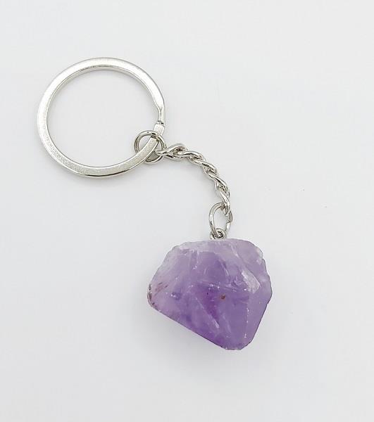 Amethyst Point Keychain