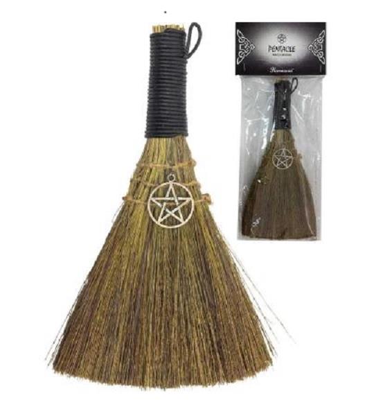 Hanging Broom with Pentacle