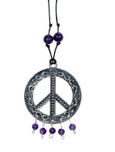 Talisman Peace Sign with Amethyst
