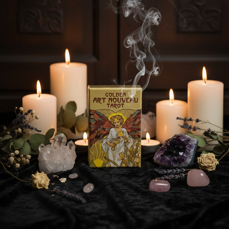 Golden Art Nouveau Tarot Mini