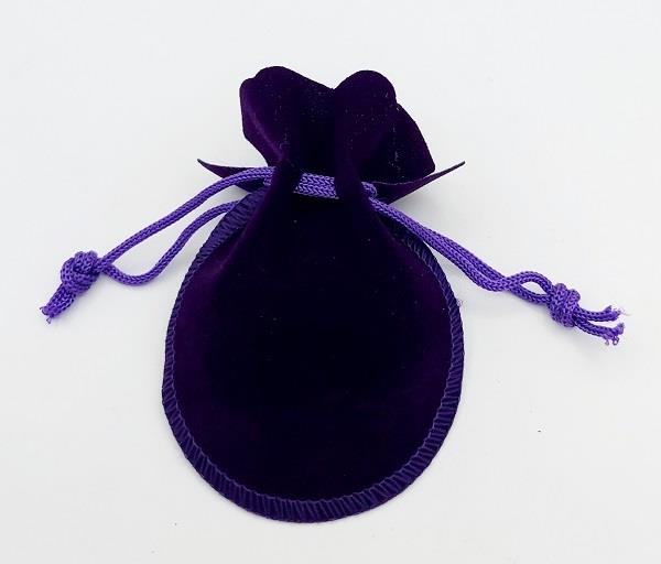 Velvet Bag Purple Round