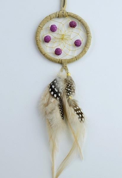 Dreamcatcher Pink Lava Bead