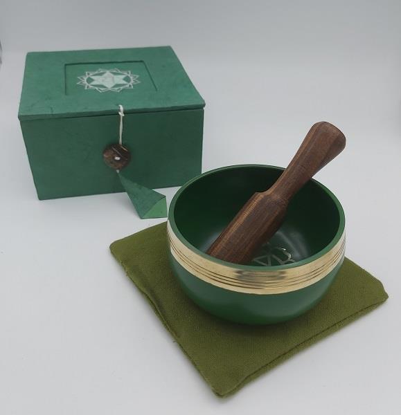 Singing Bowl Heart Chakra Gift Set