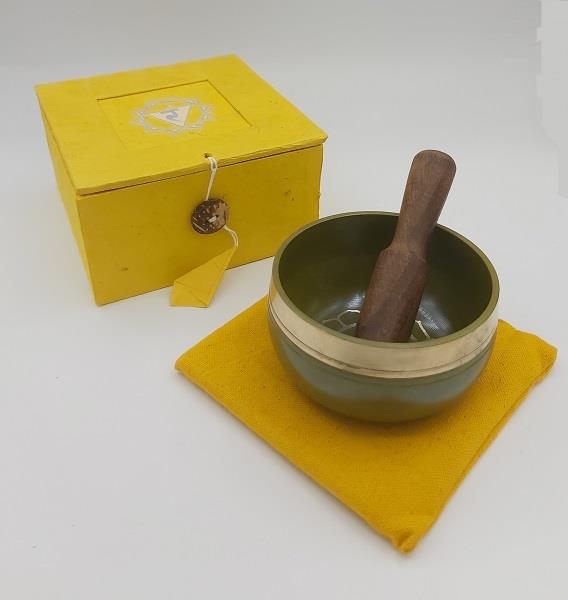 Singing Bowl 3" Solar Plexus Chakra Gift Set