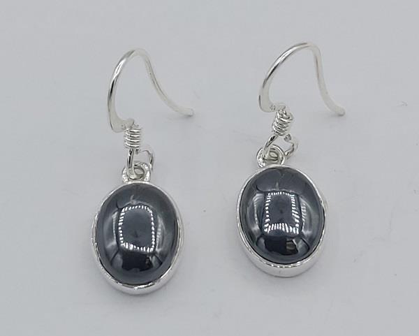 Earrings Hematite Sterling Silver