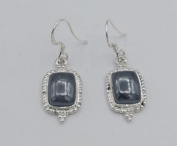 Earrings Hematite Sterling Silver