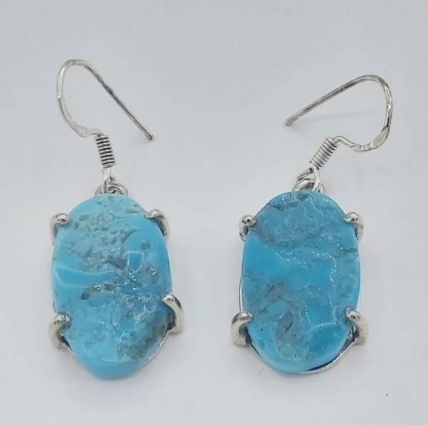 Earrings Turquoise Sterling Silver