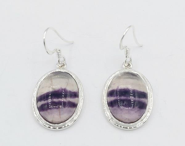 Earrings Fluorite Sterling Silver
