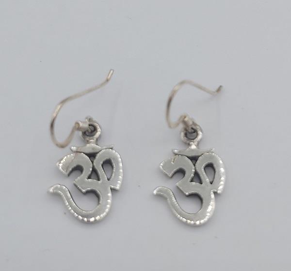 Earrings Om Sterling Silver