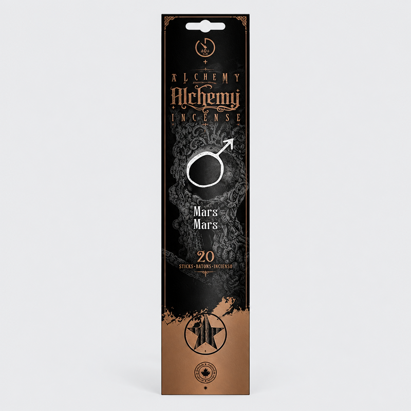 Alchemy Incense Mars package of incense on a white background