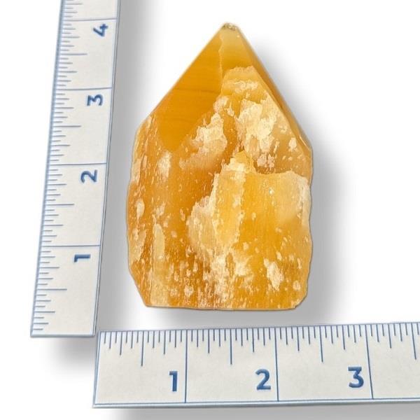 Orange Calcite Cut Base Point 202g Approximate