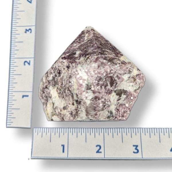 Lepidolite Cut Base Point 242g Approximate