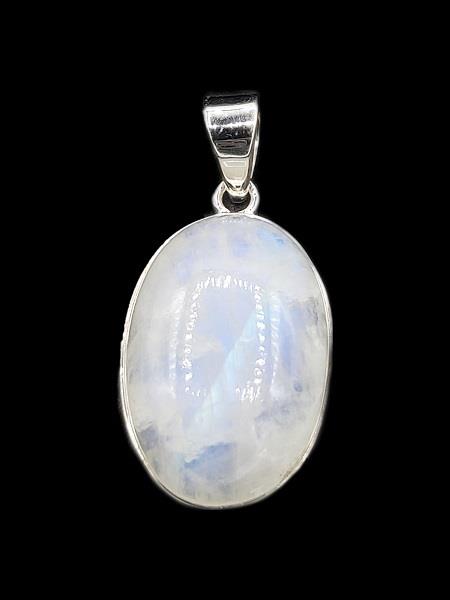 Pendant Rainbow Moonstone Sterling Silver