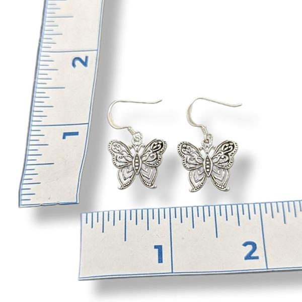 Earrings Butterflies Sterling Silver