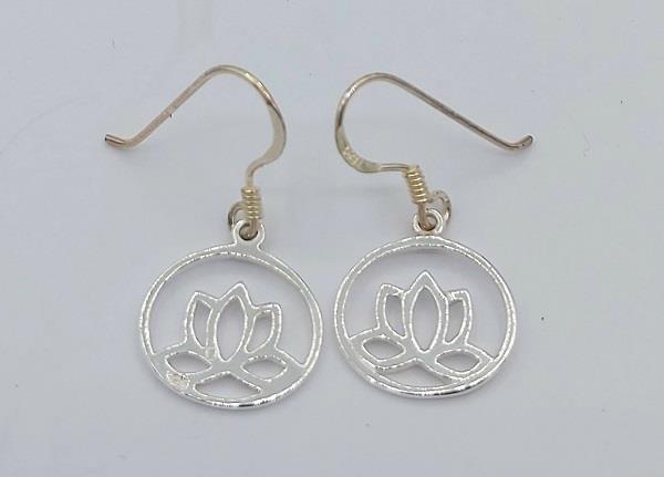 Earrings Lotus Sterling Silver