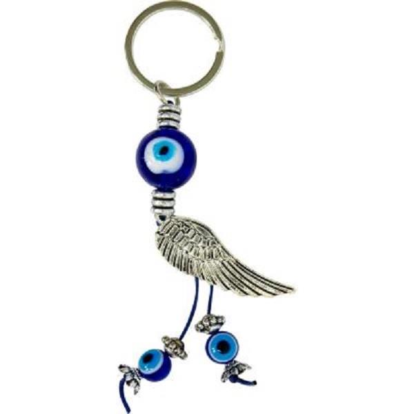 Evil Eye Keychain  Angel Wing