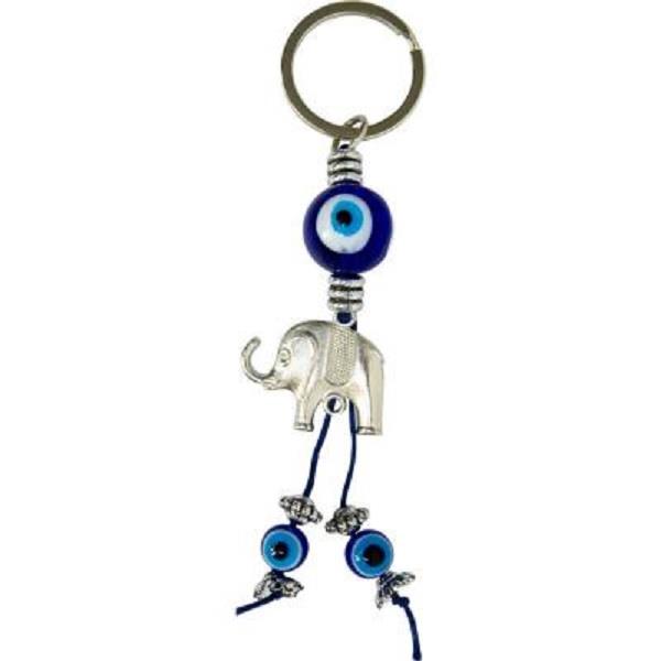 Evil Eye Keychain Lucky Elephant